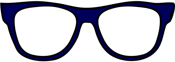 Glasses Spectacles Eyeglasses Geek Nerd Ne - Gafas De Sol Dibujo (680x340), Png Download