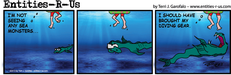 Annual Sea Monster Hunt 3 - Sea Monster (972x324), Png Download