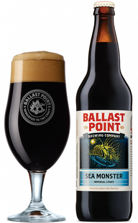 Sea Monster Imperial Stout - Ballast Point Tart Peach Kolsch (286x460), Png Download
