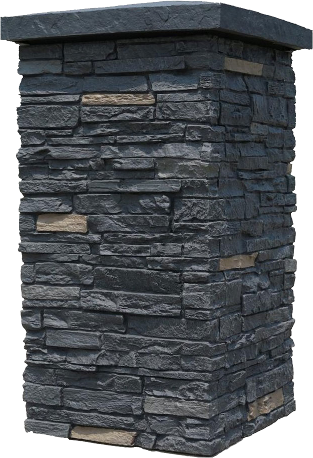 Faux Column Wraps - Nextstone Faux Polyurethane Stone Column Wrap - Brunswick (790x920), Png Download