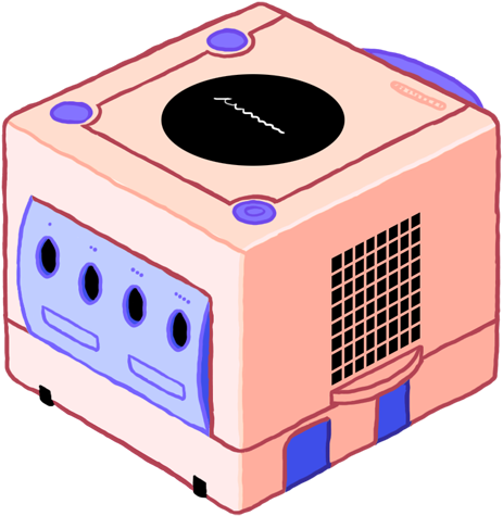 Gamecube And Nintendo Image - Pastel Transparent Video Game (500x500), Png Download