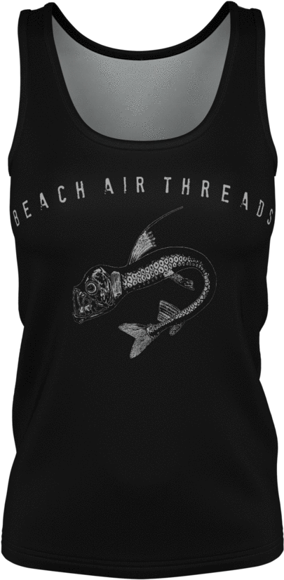 Beach Air Sea Monster Women's Tank - Active Tank (1024x1024), Png Download