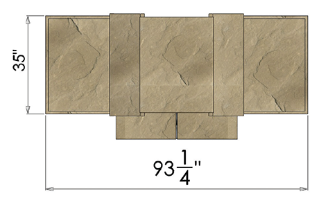 Select Series Outdoor Fireplace - Floor (500x500), Png Download