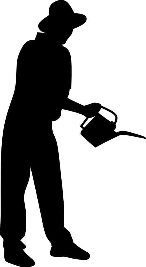 Agricultura Silueta (500x914), Png Download