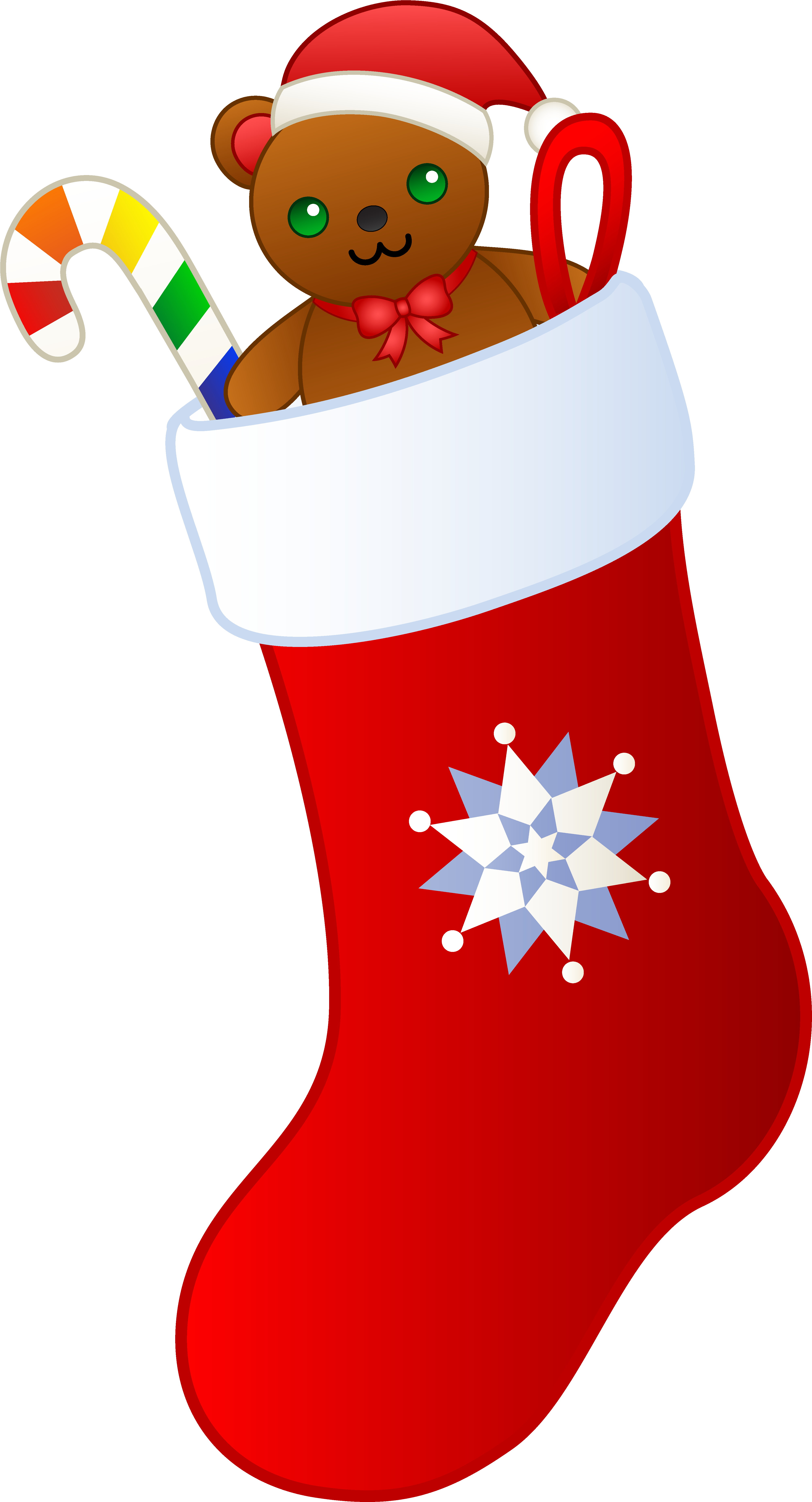 Watercolor Clipart Christmas Stocking - Stocking Clipart (4037x7412), Png Download