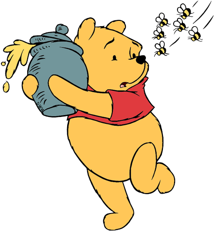 Clipart Royalty Free Stock Clip Art Disney Galore Keeping - Bees From Winnie The Pooh (450x486), Png Download