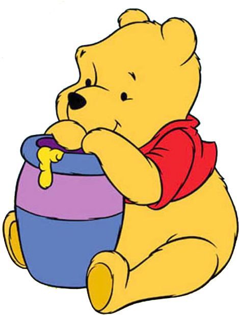 Winnie The Pooh Honey Png Vector Black And White - Winnie The Pooh Border Clip Art (489x631), Png Download