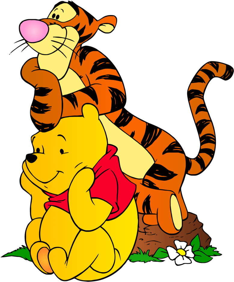 Winnie The Pooh And Tigger Png Clip Art - Winnie The Pooh And Tigger Clipart (416x500), Png Download