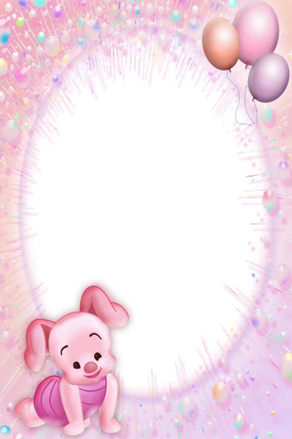 Winnie The Pooh - Free Transparent Baby Photo Frames (579x870), Png Download