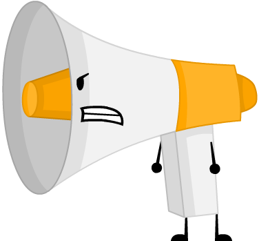 Bullhorn - Thumbnail (376x349), Png Download