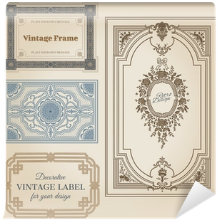 Vintage Frames And Design Elements - Vector Graphics (400x400), Png Download