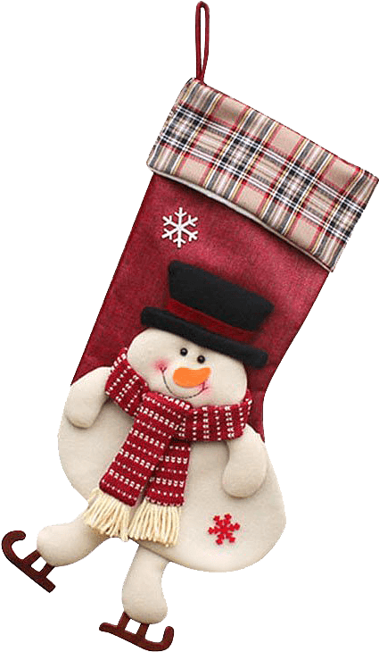 Image Product 8 - Christmas Stockings Dmcore 3pcs 18" 3d Plush Cute Santa (800x800), Png Download