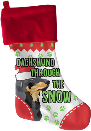 Dachshund - Christmas Day (480x480), Png Download