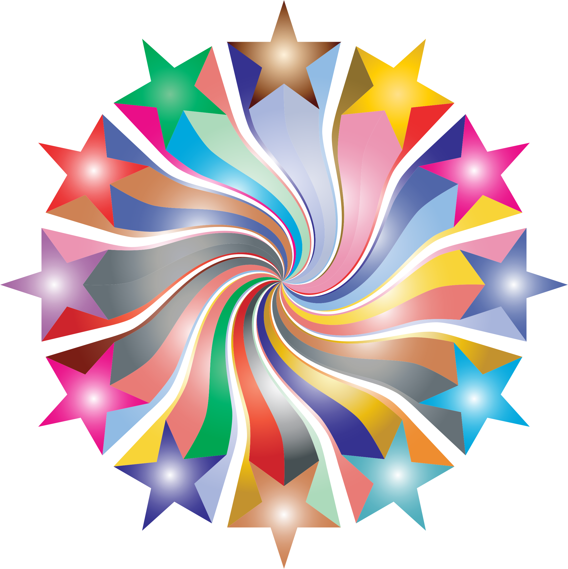 This Free Icons Png Design Of Prismatic Starburst Vortex (2274x2276), Png Download