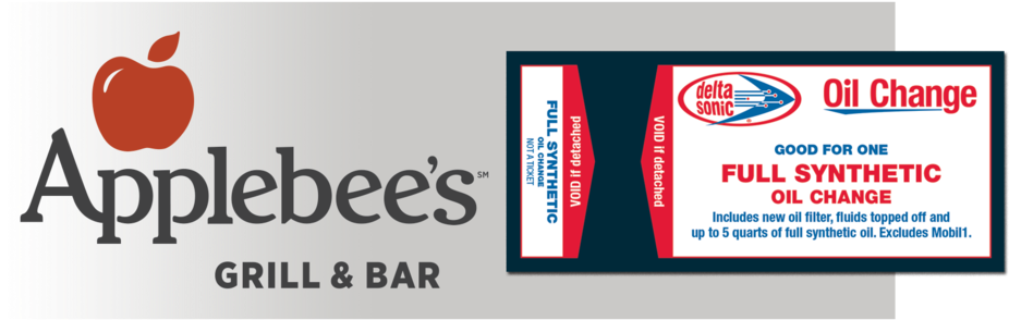 Applebees With Full Synthetic Oil Change - Applebees Gift Card, (1024x475), Png Download