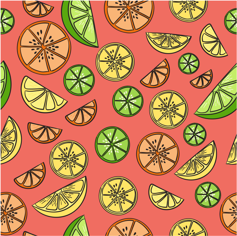 This Backgrounds Is Hand Drawn Lemon Background Illustration - Drawing (1024x1026), Png Download
