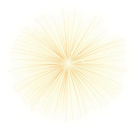 Yellow Radiation Star Effect Element - Circle (627x662), Png Download
