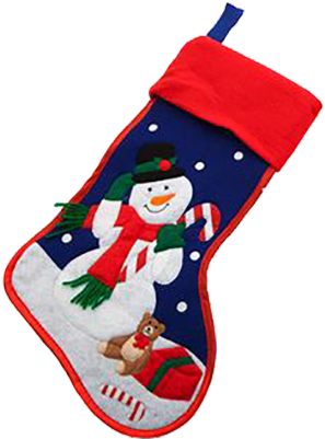 Snowman - Christmas Stocking (400x400), Png Download