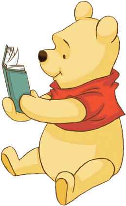 Poohbook2 - Winnie Pooh Con Un Libro (286x430), Png Download