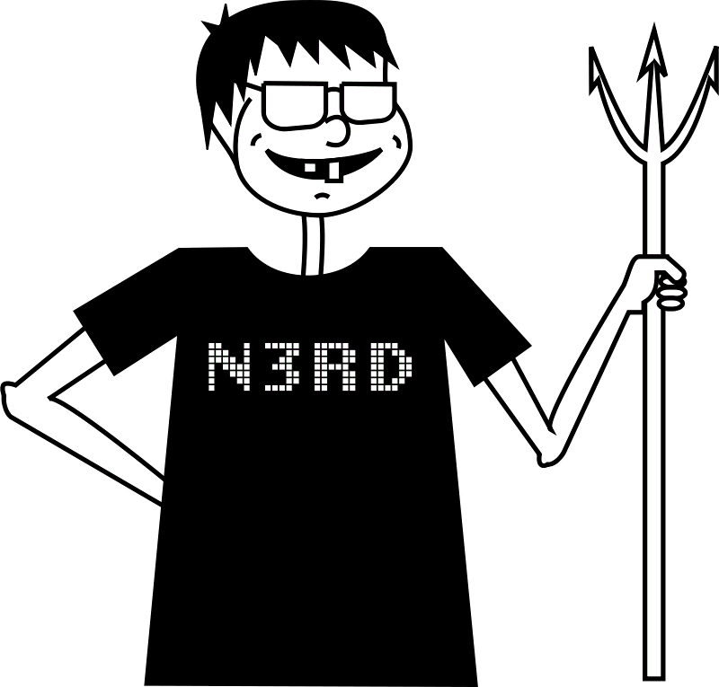 This Graphics Is An Evil Bookworm About Boy, Geek, - Nerd Evil (800x765), Png Download