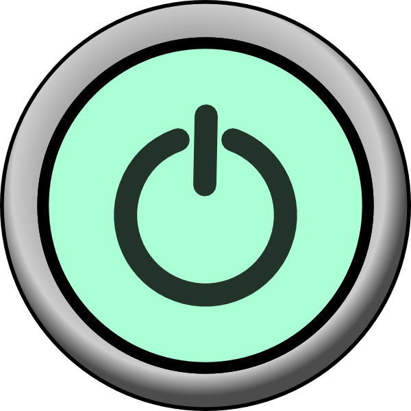 How To Set Use Power Button On Green Background Clipart (600x600), Png Download