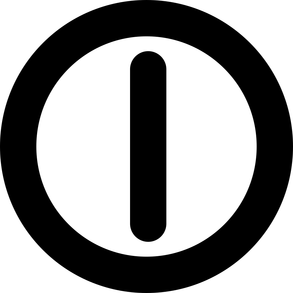 Power Button On - Peace Symbol Png (980x980), Png Download