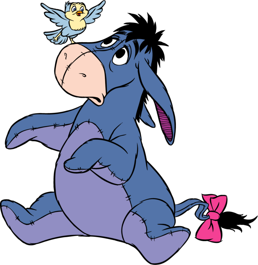Winnie The Pooh Eeyore Png Transparent Winnie The Pooh - Eeyore From Winnie The Pooh (900x922), Png Download