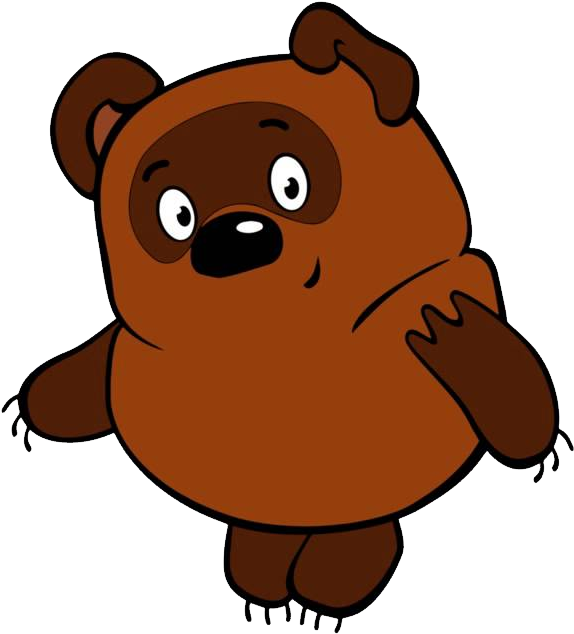 Russian Pooh Bear (704x1489), Png Download
