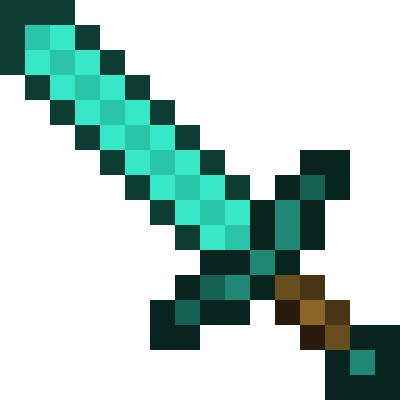 Minecraft Emerald Sword Png (400x400), Png Download