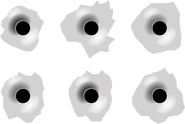 Bullet Hole Metal Png (800x800), Png Download