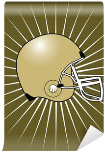 Brown Football Helmet With Starburst Background Vector - American Football (400x400), Png Download