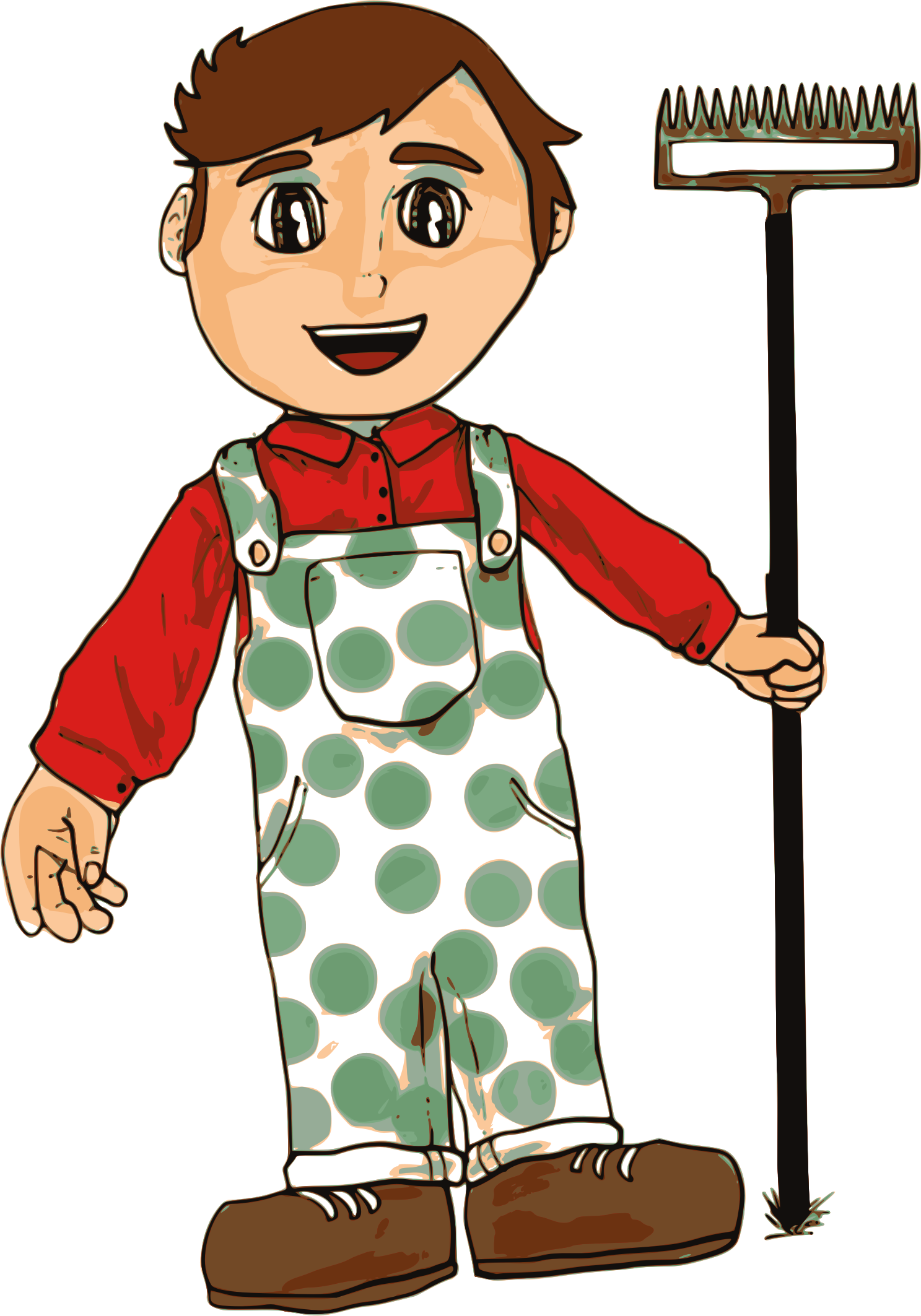 Picture Royalty Free Download Farmer Boy Big Image - Farmer Boy Clipart (1487x2126), Png Download