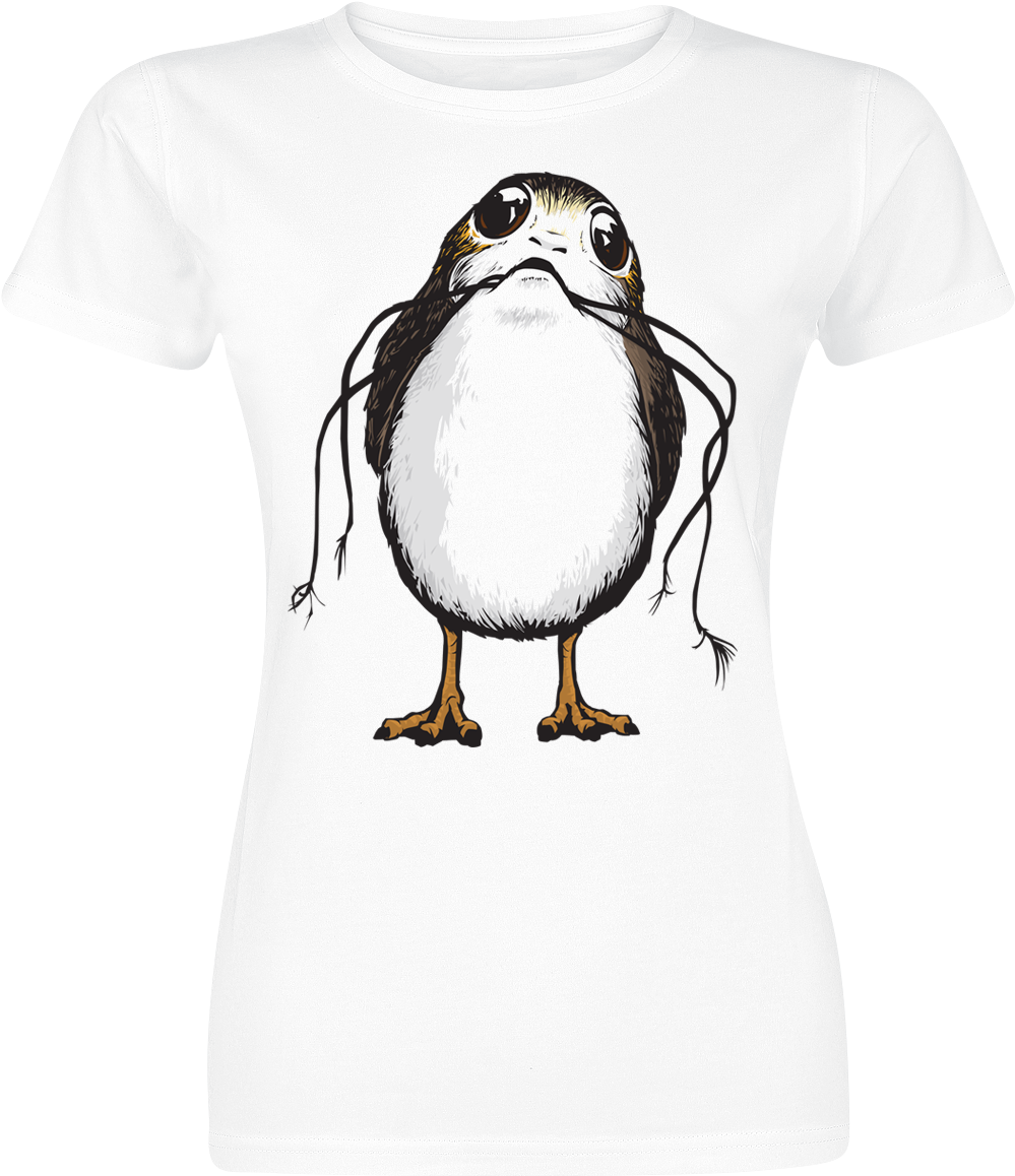 Null Episode - Star Wars Big Porg T-shirt - - Small (1038x1200), Png Download