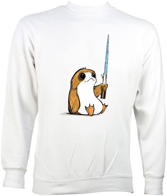 Star Wars Porg - Sweatshirt (680x680), Png Download