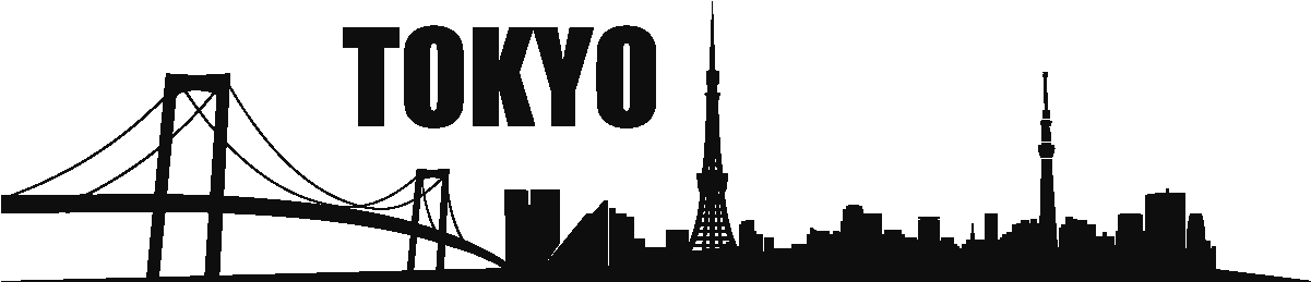Tokyo Skyline Silhouette Png (1200x1200), Png Download