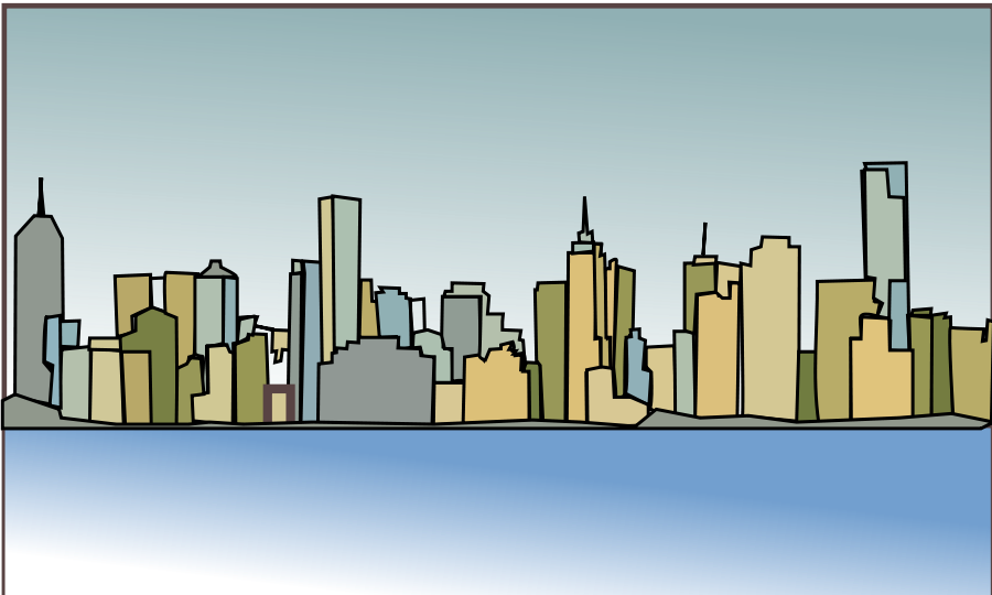 Melbourne Skyline Svg Vector File, Vector Clip Art - Melbourne City Skyline Silhouette (900x540), Png Download