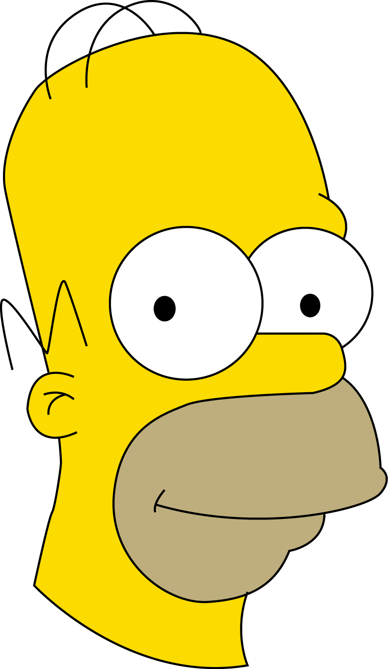 Adobe Illustrator Birthday Cookies, Homer Simpson, - Homer Simpson Head Transparent (784x1351), Png Download