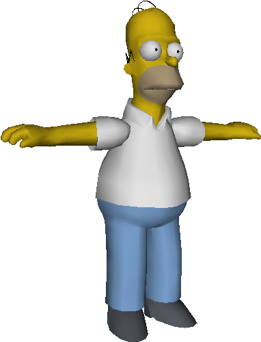 Download Zip Archive - Homer Simpson The Simpsons Game (750x650), Png Download