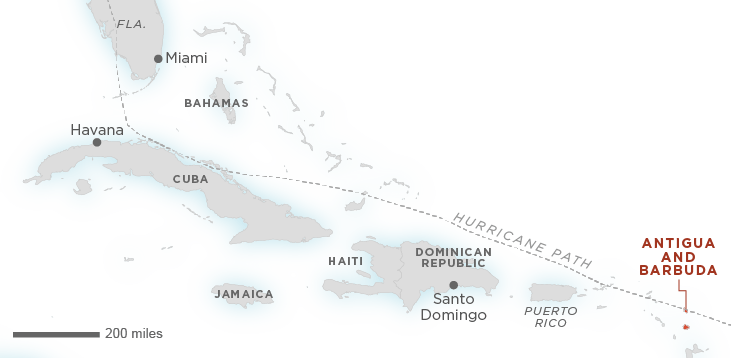 Map Of Barbuda - Map (731x358), Png Download