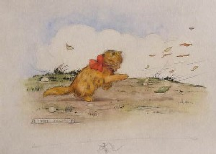 Chasing Leaves - Masai Lion (700x700), Png Download