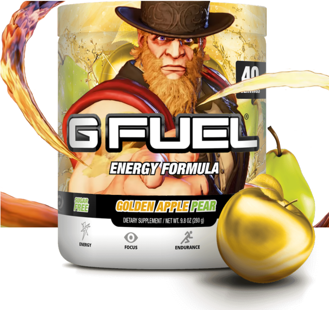 This Is Already The 3rd Version I Made Of G On A G - Gfuel Golden Apple Pear (676x676), Png Download
