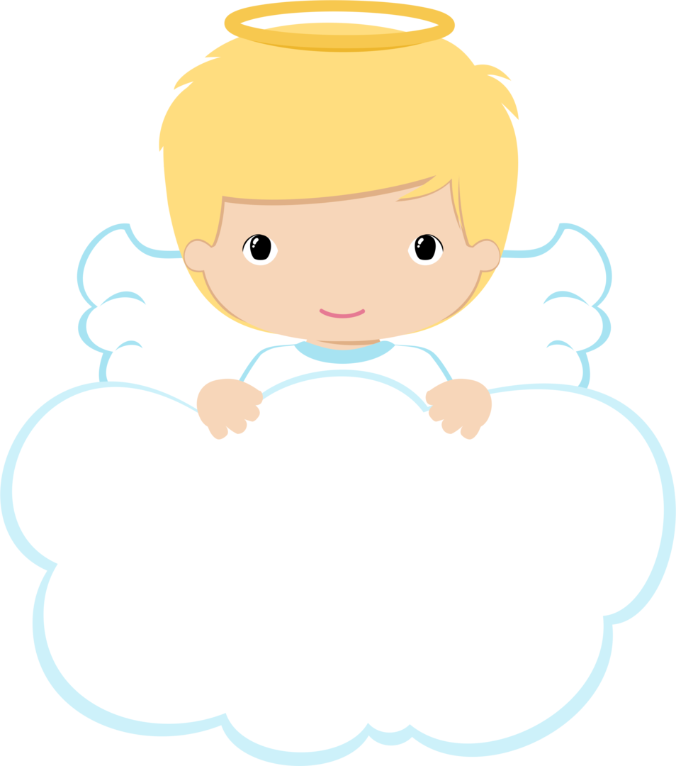 Communion Clipart Baptism - Angelito Bebe Animado (954x1080), Png Download