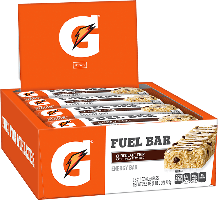 Home/bars & Chews/fuel Bar - Gatorade Prime Oatmeal Raisin Fuel Bar 12-2.1 Oz. Bars (750x750), Png Download