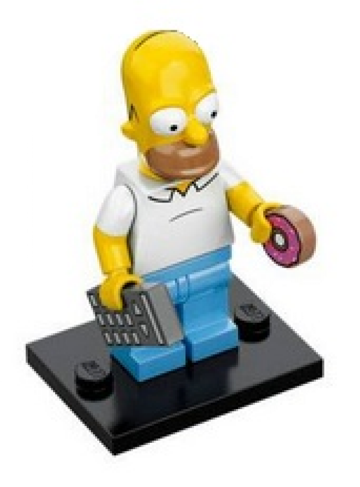 Lego Simpsons Homer Bricklink (980x980), Png Download