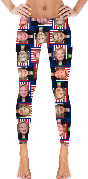 Hillary Clinton Leggings - Square Boy Clothing Sugars (447x600), Png Download