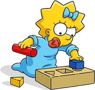Maggie Simpson - The Simpsons (550x960), Png Download