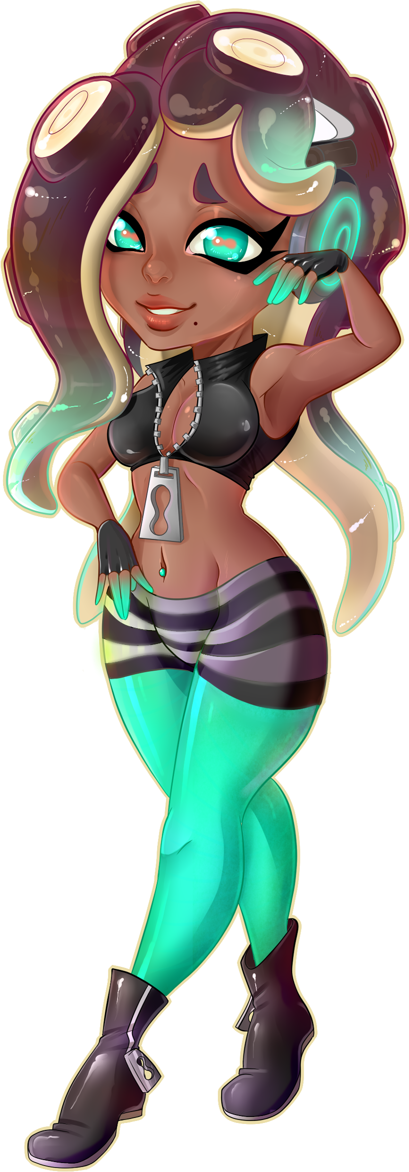 Splatoon 2 - Marina - Marina From Splatoon 2 (1265x2473), Png Download