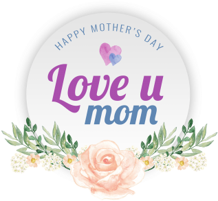 Happy Mothers Day Floral Vector, Happy Mothers Day, - Wall Sticker Pet Love (360x360), Png Download