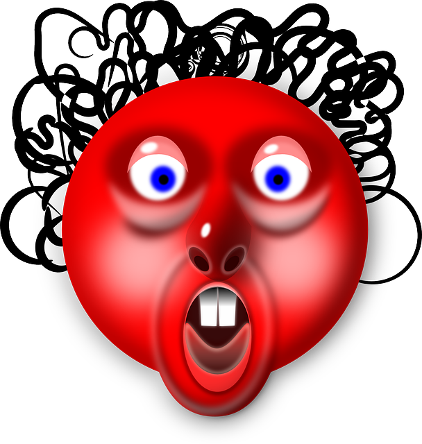 Head, Red, Face, Cartoon, Ball, Hair, Thread, Yarn - Red Face Cartoon (608x640), Png Download