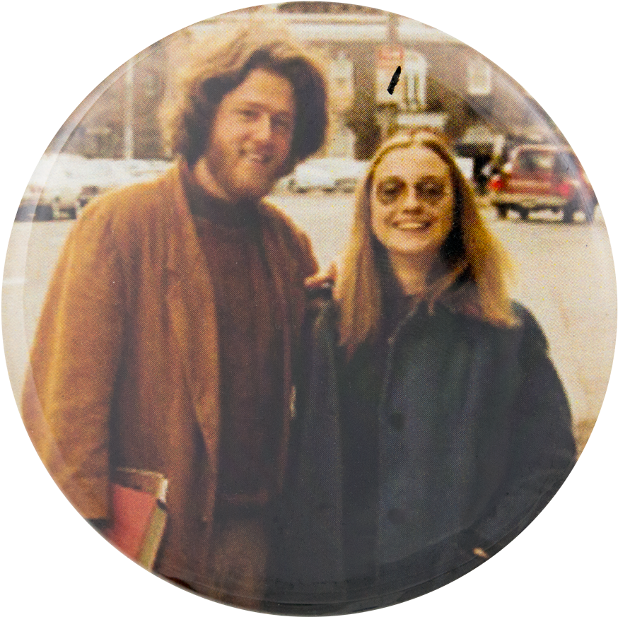 Bill And Hillary Clinton Political Button Museum - Hillary Bill (1000x971), Png Download